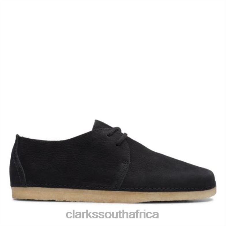 Ashton Clarks Black Nubuck 840404061 Unisex Clarks Black Nubuck