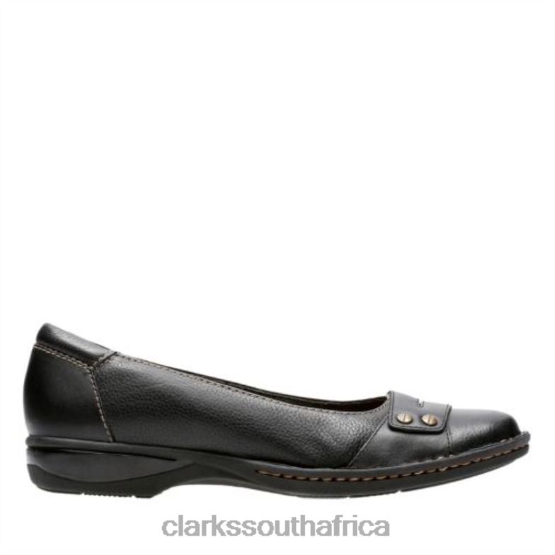 Black Leather Clarks Pegg Abbie 840404075 Unisex Clarks Black Leather