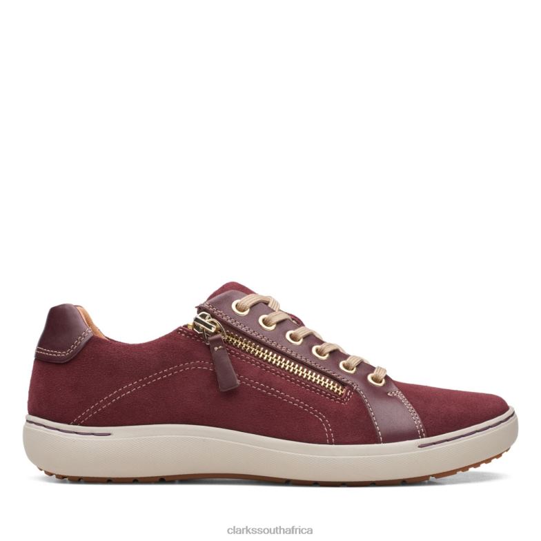 Burgundy Clarks Nalle Lace Burgundy 840405024 Unisex Clarks Burgundy