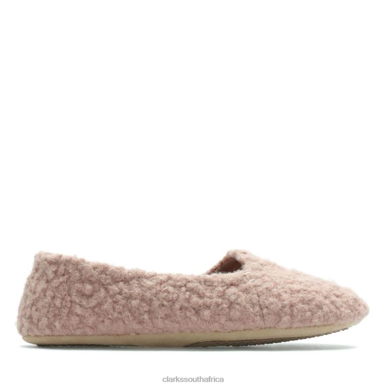 Clarks Cozily Curl Rose Rose 840405146 Unisex Clarks Rose