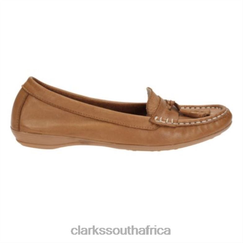 Tan Leather Clarks Faith 840404088 Unisex Clarks Tan Leather