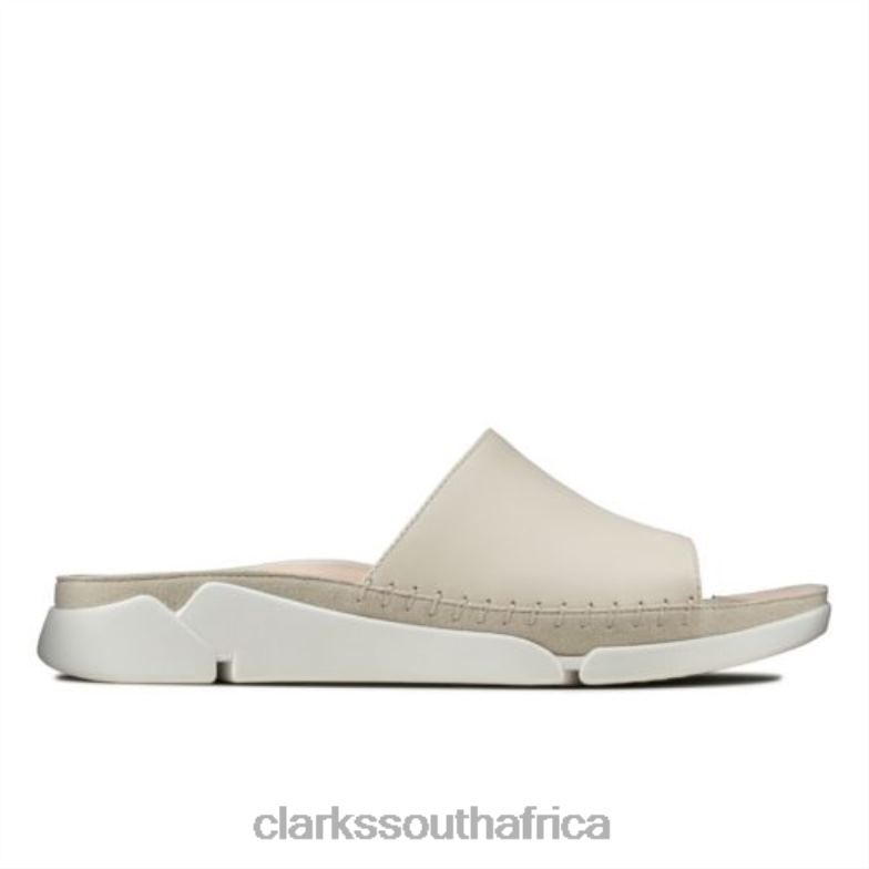 White Tri Slide Clarks 840404268 Unisex Clarks White