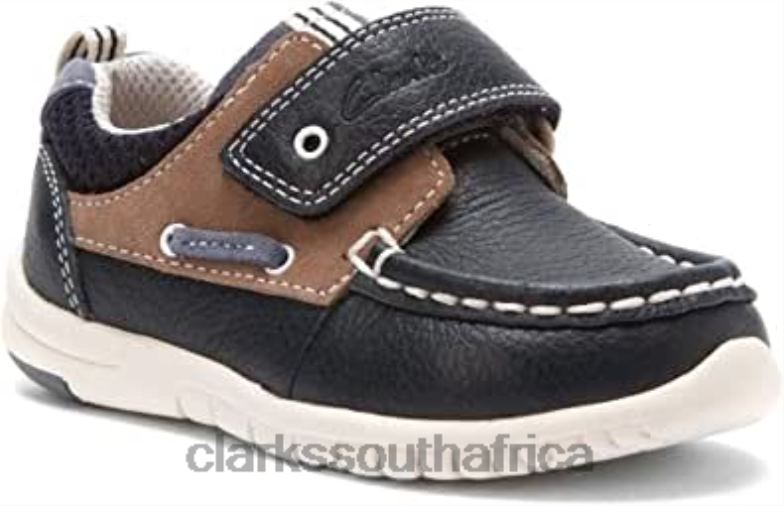 Boys Deck Flex Navy Clarks 84040396 Kids Clarks