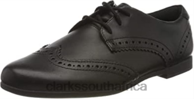 Clarks Black Girl's Scala Lace Derbys 840402673 Kids Clarks