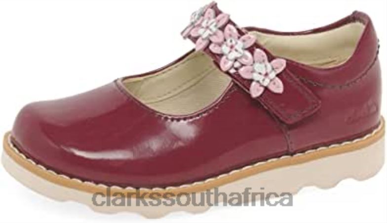 Clarks Crown Petal Toddler Waxy Leather Shoes 8404081 Kids Clarks