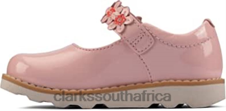 Crown Petal Toddler Leather Shoes Pink Clarks 84040501 Kids Clarks