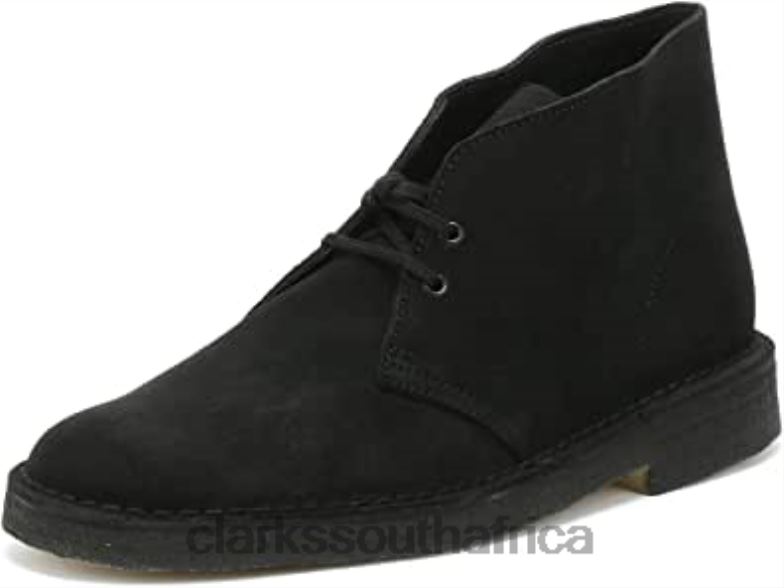 Clarks Desert Mens Black Suede Boots 84040250 Men Clarks