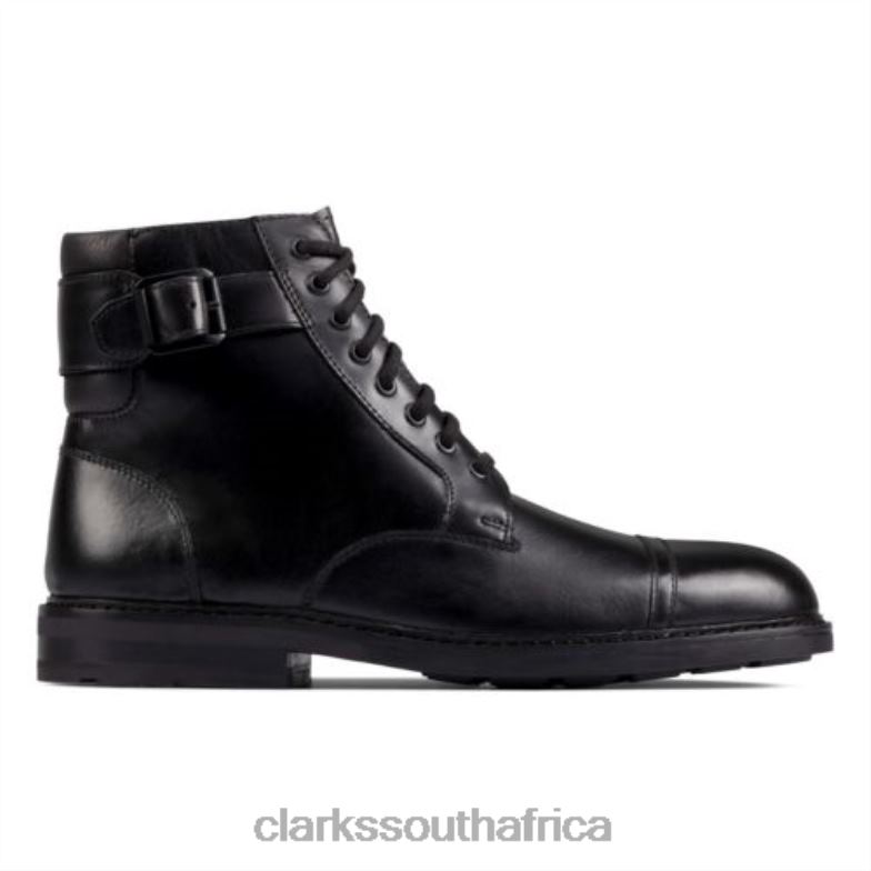 Clarks Clarkdale Hi Black Leather 840404354 Men Clarks Black Leather