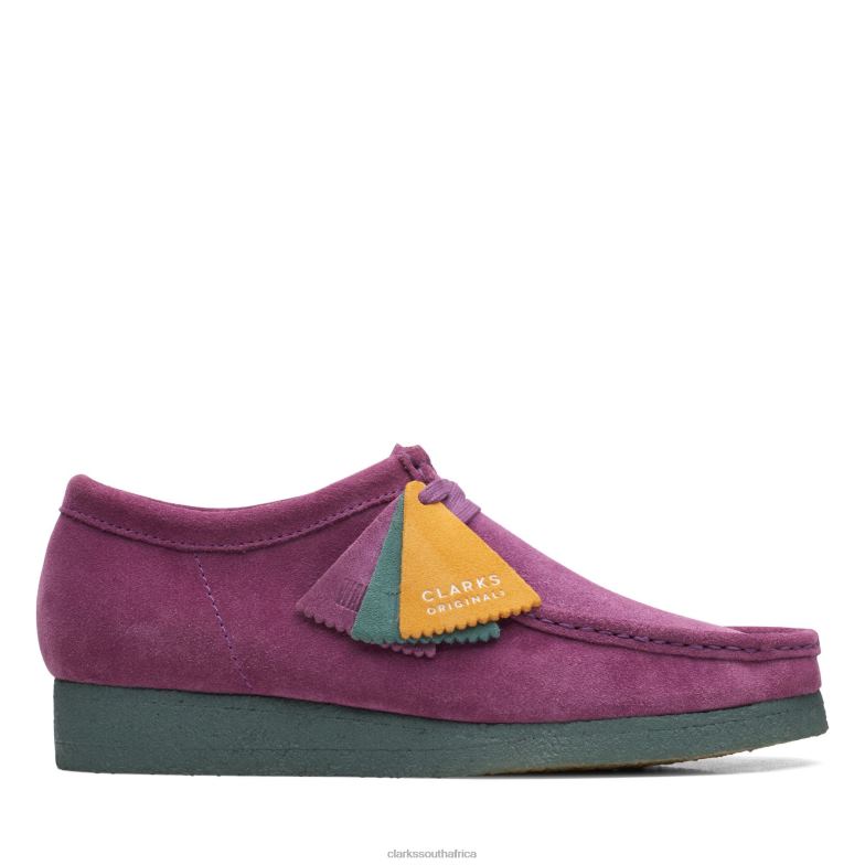 Wallabee Clarks Purple/Green 840403599 Men Clarks Purple/Green