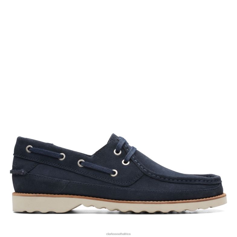 Durleigh Sail Clarks Navy Suede 840403687 Men Clarks Navy Suede