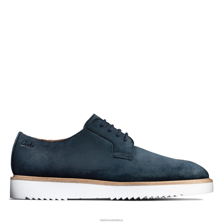 Ernest Walk Clarks Navy Suede 840403735 Men Clarks Navy Suede