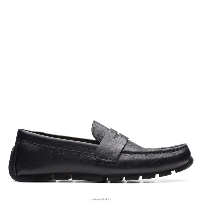 Black Leather Clarks Oswick Bar 840403744 Men Clarks Black Leather