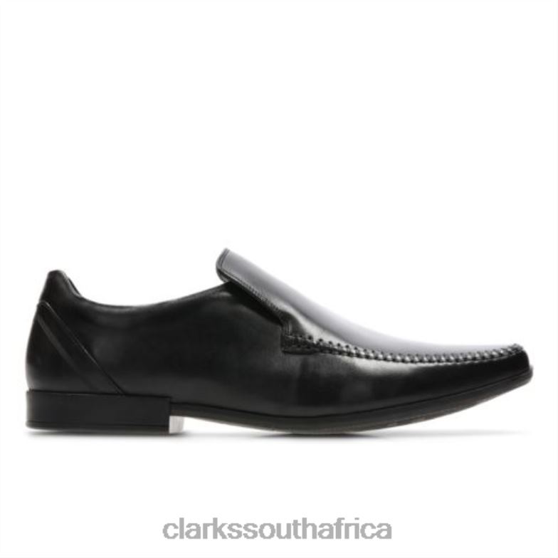 Glement Seam Clarks Black Leather 840404397 Men Clarks Black Leather