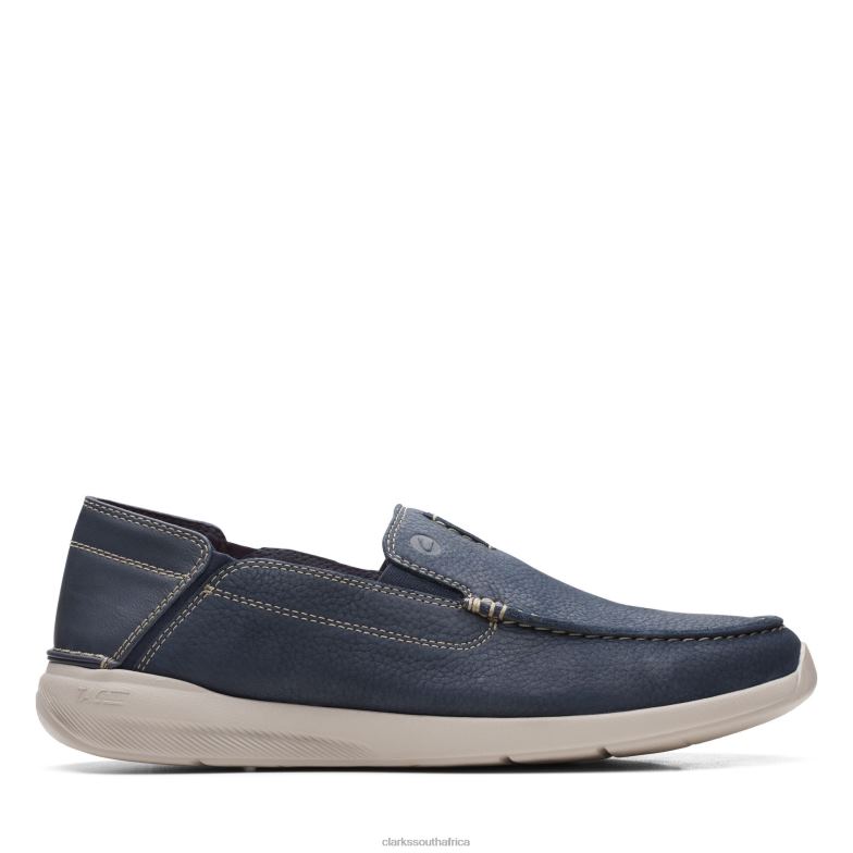 Navy Nubuck Clarks Gorwstep 840403475 Men Clarks Navy Nubuck