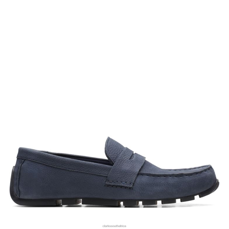 Oswick Bar Clarks Navy Nubuck 840403605 Men Clarks Navy Nubuck