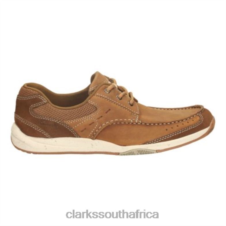 Clarks Allston Edge Tan Nubuck 840404450 Men Clarks Tan Nubuck