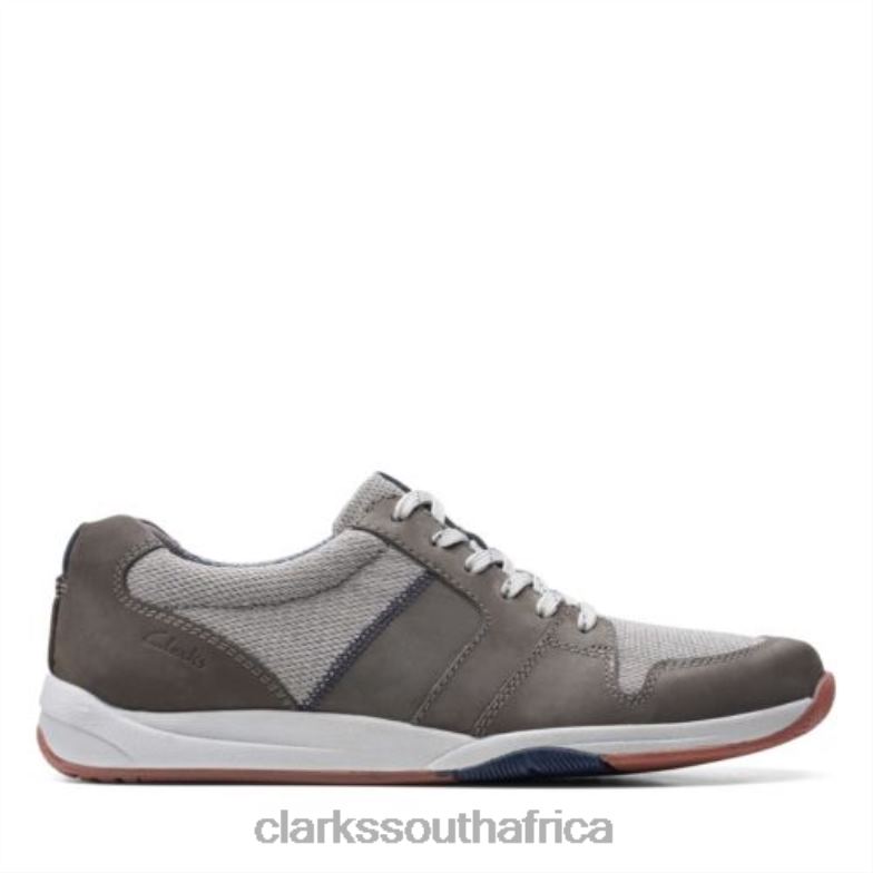 Clarks Grey Combi Langton Lace 840404425 Men Clarks Grey Combi