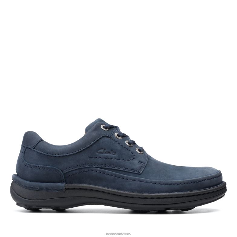 Clarks Nature Three Navy Nubuck 840403666 Men Clarks Navy Nubuck