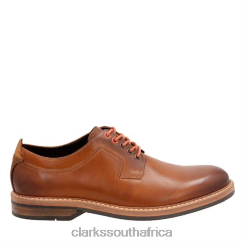 Cognac Leather Clarks Pitney Walk 840404448 Men Clarks Cognac Leather