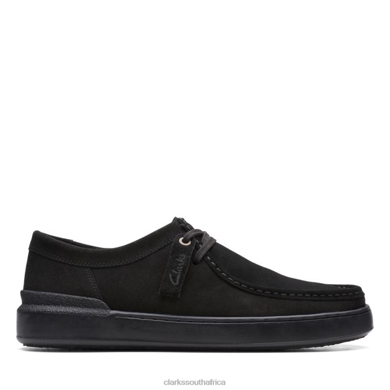 Court Lite Wally Black/Black Clarks 840406567 Men Clarks Black