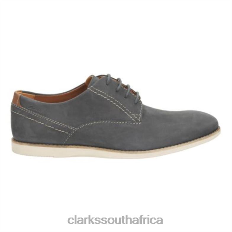 Franson Plain Clarks Blue Nubuck 840404447 Men Clarks Blue Nubuck