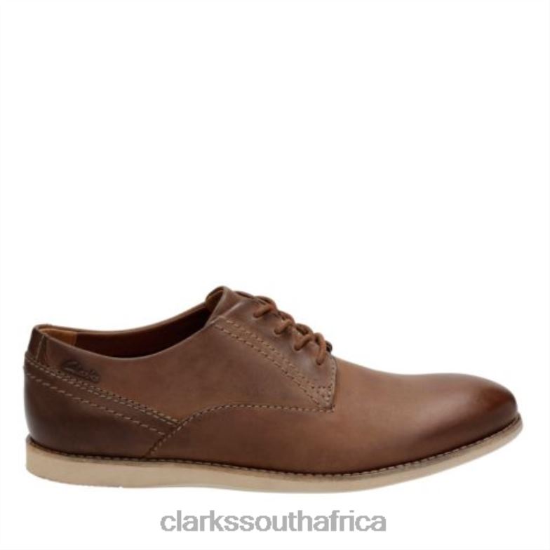 Franson Plain Tan Leather Clarks 840404510 Men Clarks Tan Leather