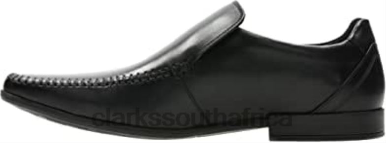 Glement Seam Leather Shoes Black Clarks 840401333 Men Clarks