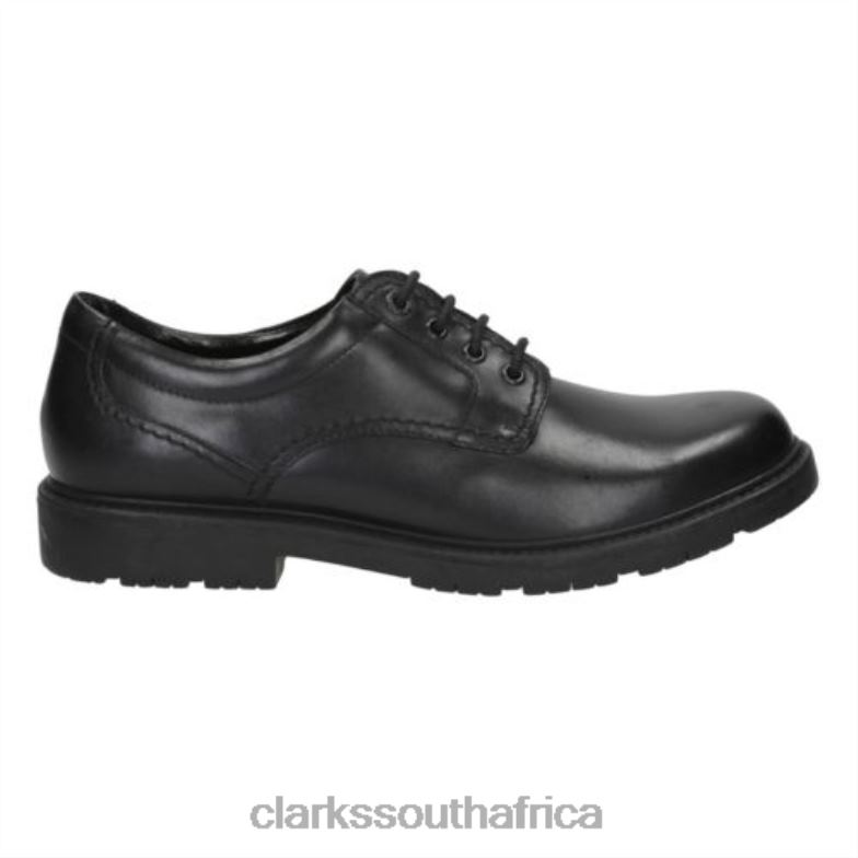 Lane Stride Black Leather Clarks 840404470 Men Clarks Black Leather