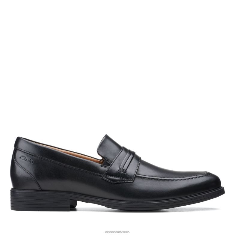 Black Leather Clarks Whiddon Loafer 840403619 Men Clarks Black Leather