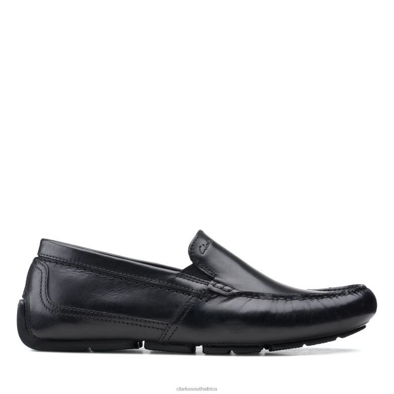 Black Leather Markman Plain Clarks 840403460 Men Clarks Black Leather