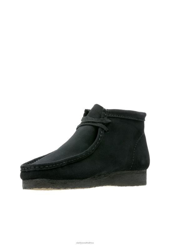 Schwarzes Veloursleder Clarks Ankle Boots 840407075 Unisex Clarks Schwarzes Veloursleder