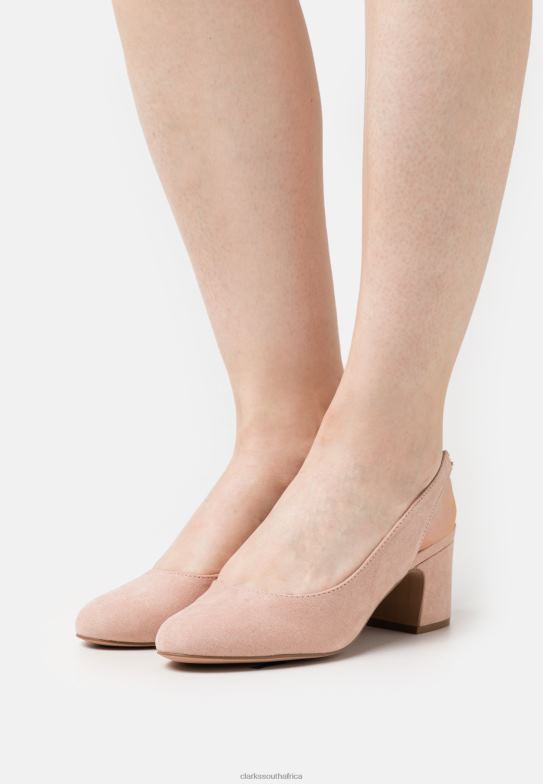 Clarks Light Pink Classic Heels 840406985 Unisex Clarks Light Pink