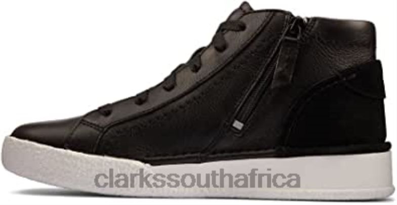 Black Leather Clarks Craft Cup Hi 84040248 Unisex Clarks Black Leather