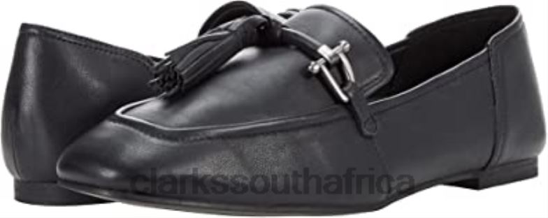 Black Leather Pure 2 Tassel Clarks 840402804 Unisex Clarks Black Leather