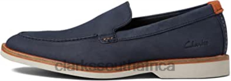 Clarks Atticuslt Edge Navy Nubuck 84040746 Unisex Clarks Navy Nubuck