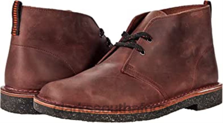 Clarks Bushacre 3 Burgundy Leather 840402561 Unisex Clarks