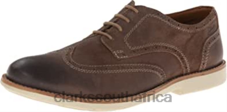 Taupe Suede Clarks Raspbrogue Oxford 840402355 Unisex Clarks Taupe Suede