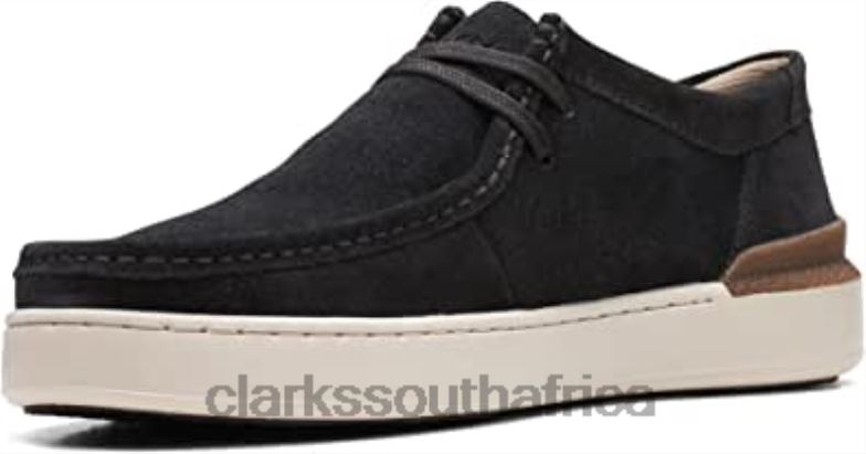 Clarks Court Lite Wally Suede Shoes Black 840401098 Unisex Clarks