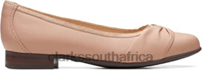 Clarks Un Blush Wish Leather Shoes Beige 840401003 Unisex Clarks