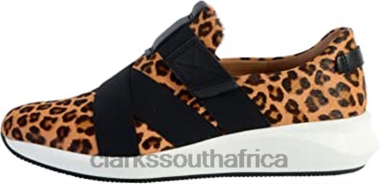 Un Rio Strap Leather Shoes Leopard Print Clarks 840401198 Unisex Clarks