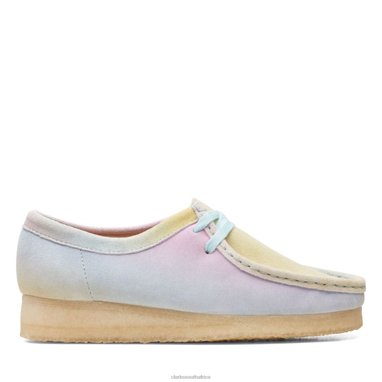 Wallabee Clarks White/Blue 840403317 Women Clarks White/Blue