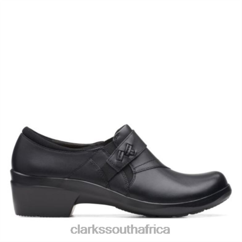 Angie Pearl Black Leather Clarks 840403894 Women Clarks Black Leather