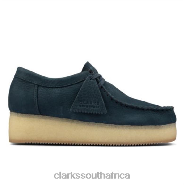 Clarks Blue Nubuck Wallacraft Lo 840403961 Women Clarks Blue Nubuck