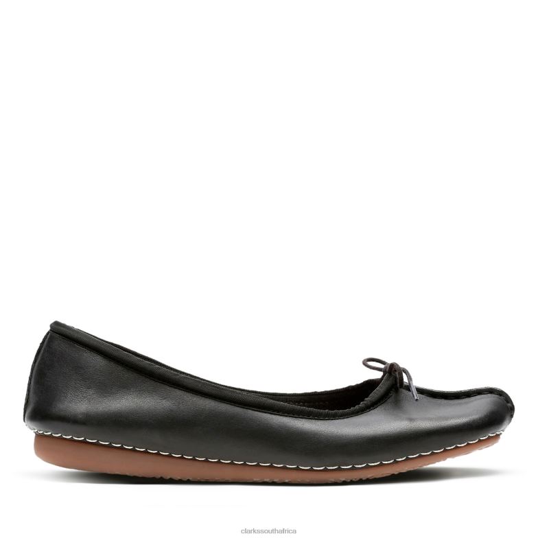 Clarks Freckle Ice Black Leather 840403018 Women Clarks Black Leather