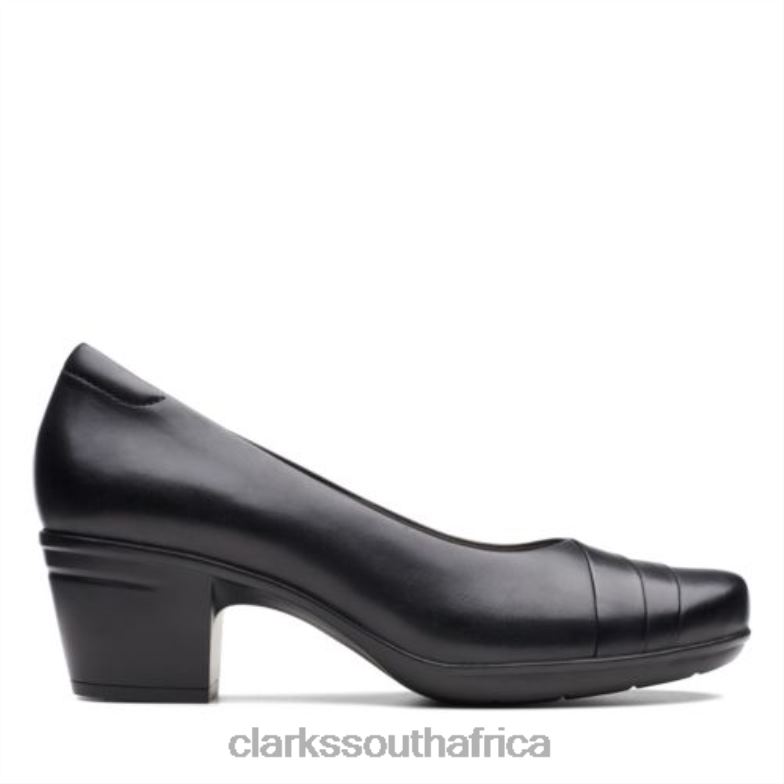 Emslie Mae Clarks Black Leather 840403983 Women Clarks Black Leather