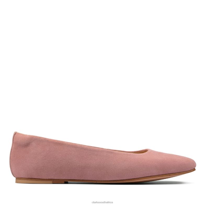 Rose Clarks Pure Ballet 2 840403168 Women Clarks Rose Suede