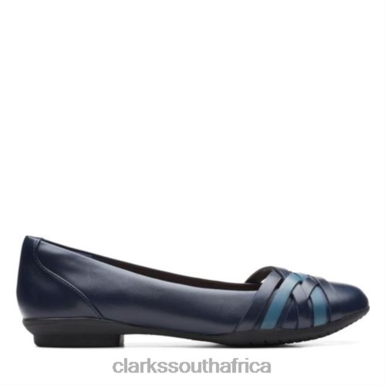 Sara Clover Clarks Navy Combi 840403965 Women Clarks Navy Combi