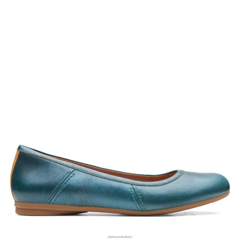 Teal Canebay Plain Clarks 840403284 Women Clarks Teal