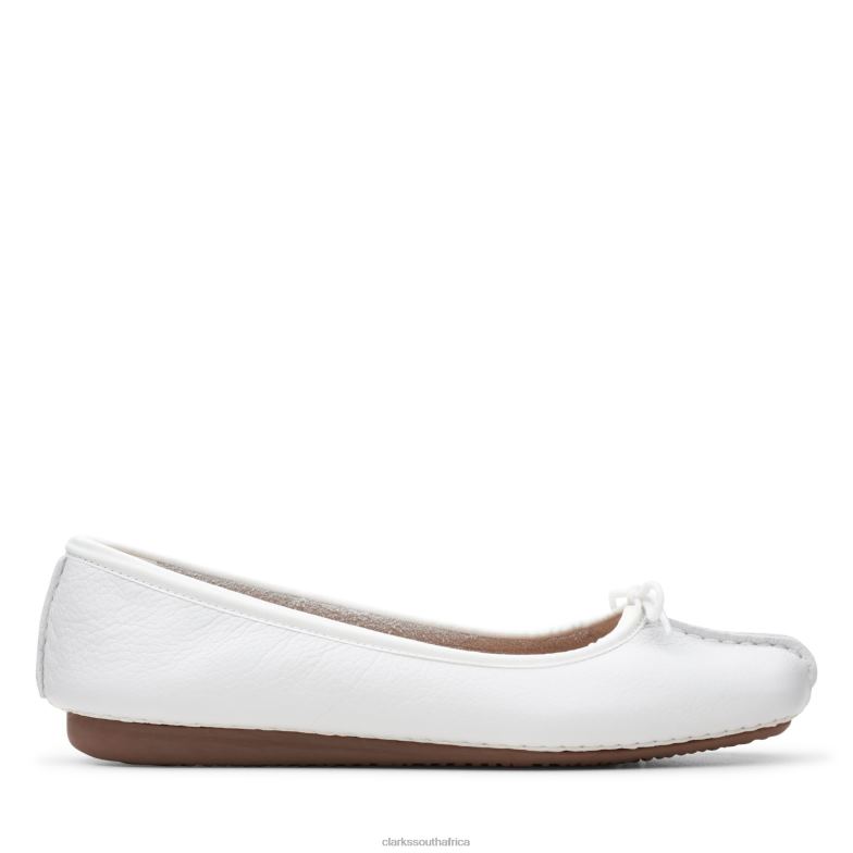 White Leather Freckle Ice Clarks 840403180 Women Clarks White Leather