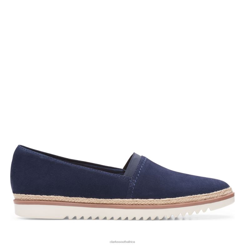 Navy Suede Clarks Serena Paige 840403395 Women Clarks Navy Suede